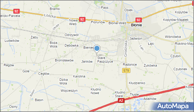 mapa Stare Faszczyce, Stare Faszczyce na mapie Targeo